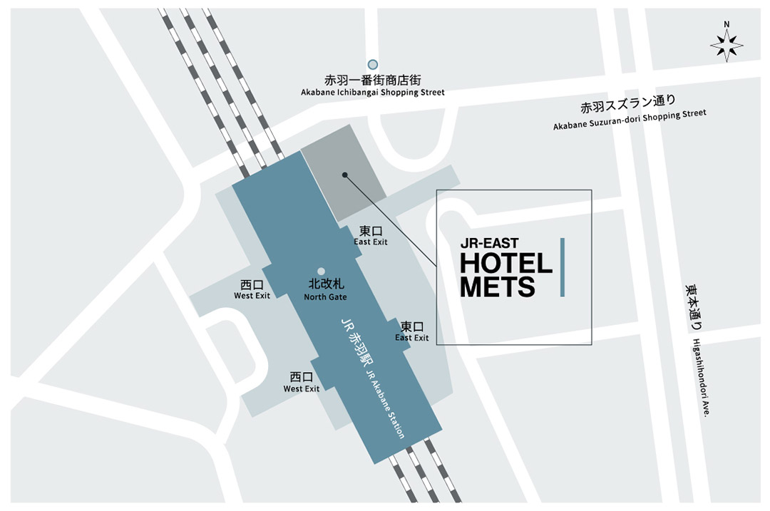 Access from JR Akabane Station