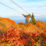 Autumn leaves on Mount Tsukuba