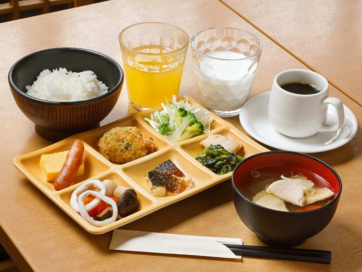 地元食材を中心とした健康朝食