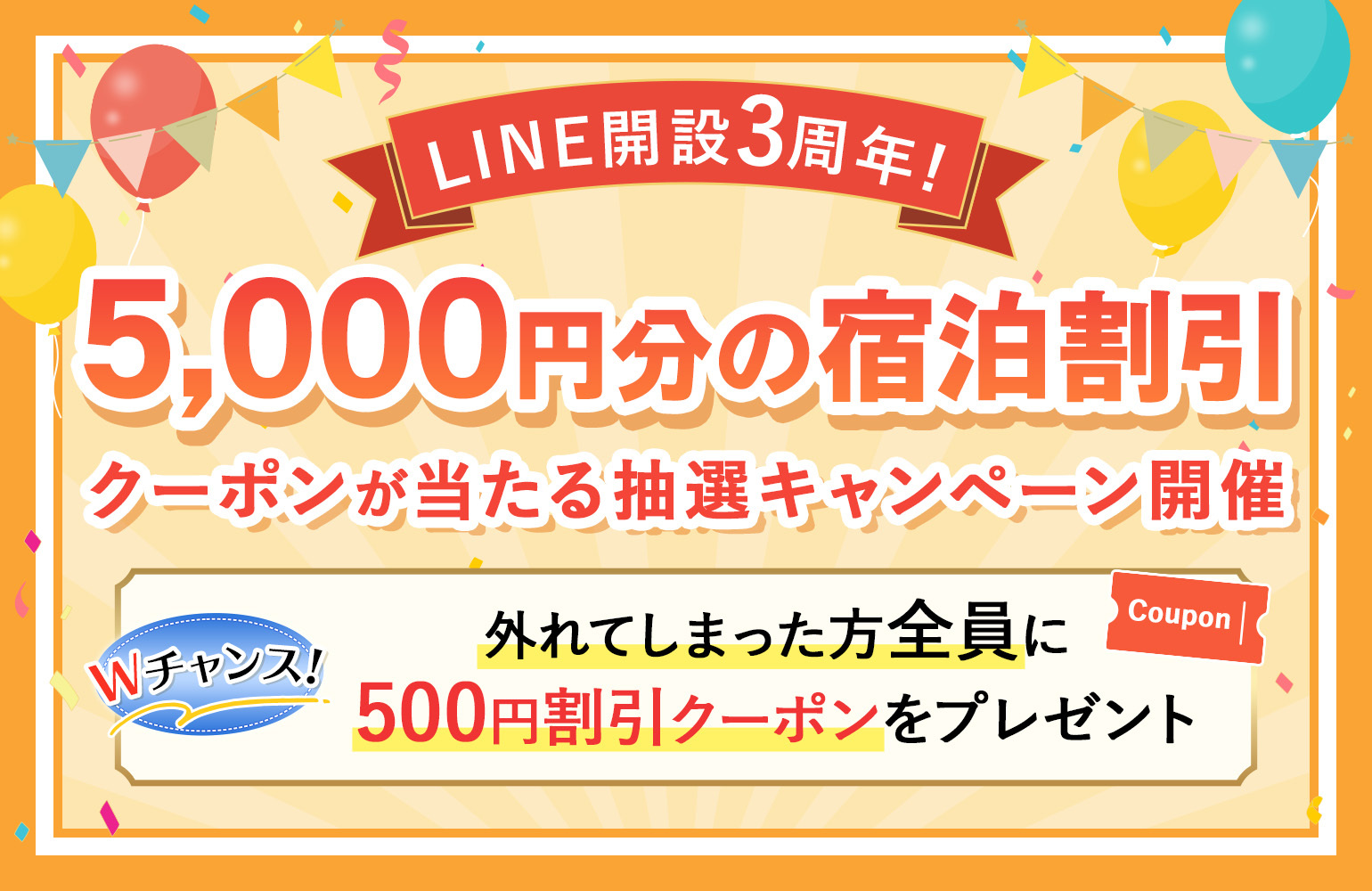 JR東日本ホテルメッツLINE公式アカウント 開設3周年記念キャンペーン開催！