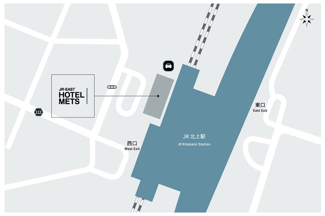 Access from JR KITAKAMI Station