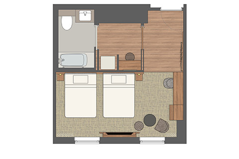 Deluxe Twin / Residential style（Universal）