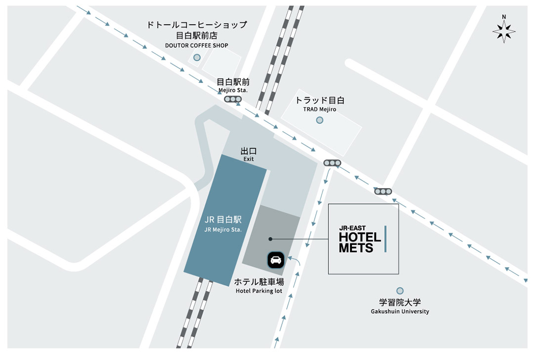 Hotel on-site parking