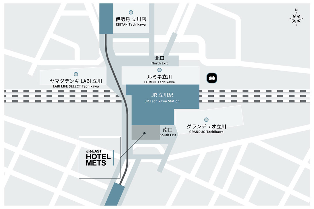 立川駅からホテルへのアクセス