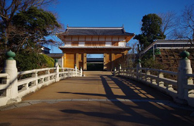 水戸城跡（大手門・二の丸角櫓）